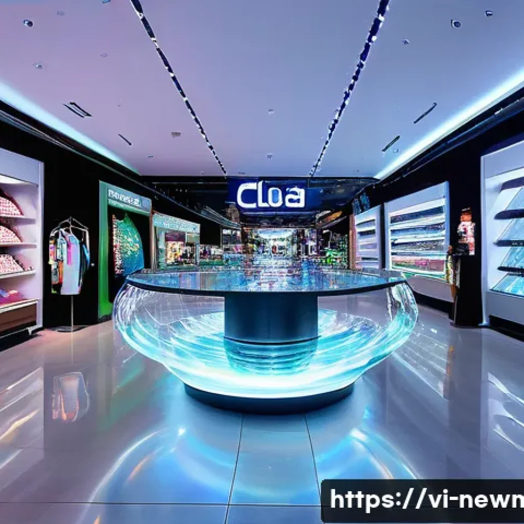 홀로그램 소재 - **Prompt 1: Holographic Product Display in a Modern Vietnamese Shopping Mall**
    A wide shot of a ...